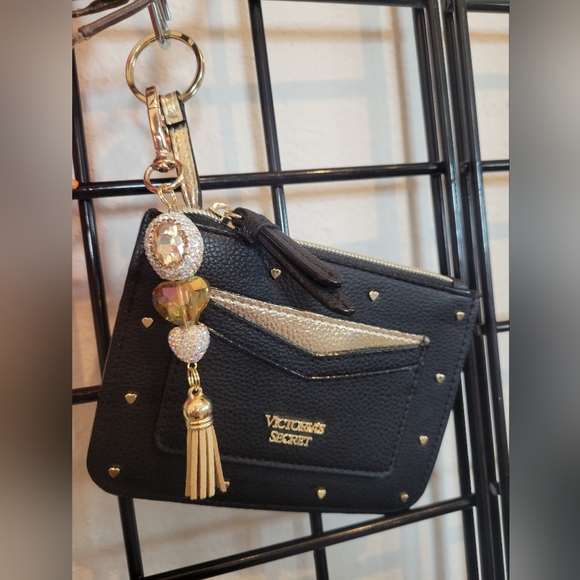 Victoria's Secret X BeadBrain.net Black and Gold Card Holder Christmas Gift! - Picture 4 of 5